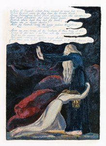 「ヨーロッパ：予言」からのイラスト、ランベス、1794（紙にインクとトイレ） 作： William Blake